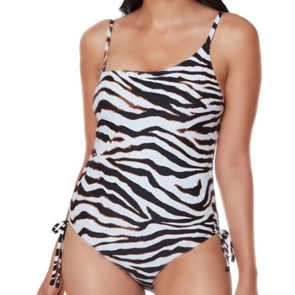 Bar III Other - Bar III Zebra-Print One-Piece Swimsuit - Wild Child M